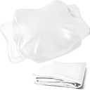 Butterfly Pillowcase for Cervical Pillow, Thickened Soft Fabric, Replacement Cover for Ergonomic Contour Neck Pillow, Zipper Closure, Machine Washable, White Pillowcase Only