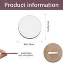 30Pcs Sublimation Buttons Blanks with Pins 3 inch MDF Buttons Pins Sublimation Blanks Christmas for School Projects Sublimation Name Tags Blanks DIY Crafts
