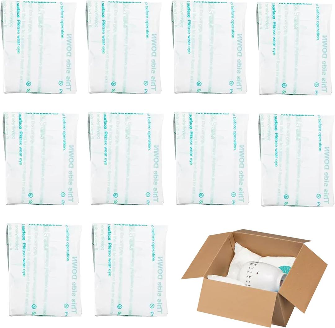 10 Pcs 14x16 Foam Bag for Shipping, Expandable Packing Foam for PC & Irregular-Shaped Items-Shockproof, Protective Computer Shipping Material for Electronics & Fragile Devices
