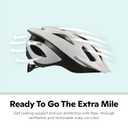 Schwinn Thrasher Helmet for Adults, Size 58-62 cm for Riders Ages 14+, Microshell, Adjustable Dial & Straps, Interior Padding, Air Vents, Visor, Adult Bike Helmet