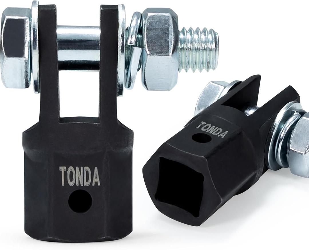 TONDA Scissor Jack Drill Adapter for 1/2 Inch Impact Wrench or 13/16 Inch Lug Wrench, 2 Pack TONDA Scissor Jack Drill Adapter for 1/2 Inch Impact Wrench or 13/16 Inch Lug Wrench, 2 Pack