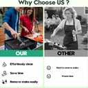 Juome Electric Grill Brush for Outdoor Grill, Cordless Rechargeable BBQ Grill Cleaner with 180Adjustable Angle, Grill Cleaning Brush Kit with Grill Scraper, BBQ Grill Tools Accessories