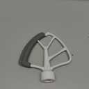 KITCHPOWER 4.5-5 Quart Flex Edge Beater for KitchenAid Tilt-Head Stand Mixers White