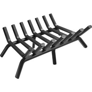 AMAGABELI GARDEN & HOME Fireplace Grate 30 inch Fire Pit Grate Fire Place Log Holder Wrought Iron Heavy Duty Solid Steel Indoor Outdoor Camping Hearth Firepit Firewood Wood Burning Rack Stove