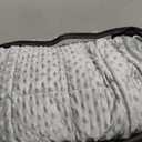 Huloo Sleep Weighted Blanket Twin 15lbs for Adult(48"×78",Gray) Breathable Soft Minky Weighted Throw Blanket for All Season,Heavy Blanket with Premium Glass Beads