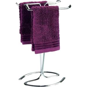 iDesign Metal Hand Towel Rack, The Axis Collection  Holds 2 Hand Towels, 7.75 x 6.25 x 13.5, Chrome