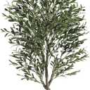 VIAGDO Artificial Olive Tree 7ft Tall Fake Potted Olive Silk Tree with Planter Large Faux Olive Branches and Fruits Artificial Tree for Home Office Living Room Decor Indoor, 2232 Leaves
