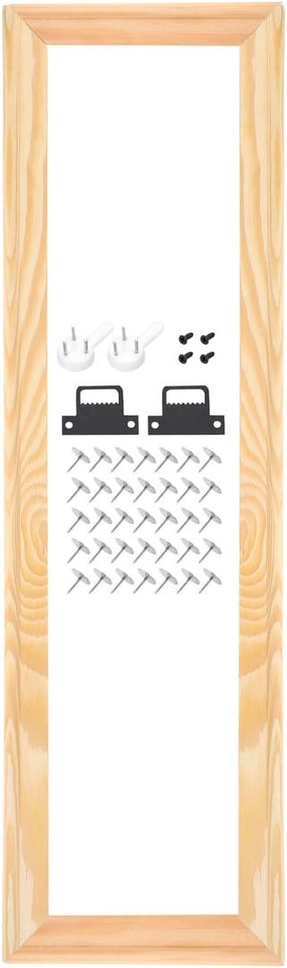 uxcell DIY Canvas Stretcher Bars, 20 x 6 Inch Canvas Frame Wooden Frames Kit Sturdy Stretcher Frames for Oil Paintings Prints Posters