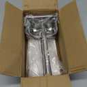 Real Stainless Steel Lemon Squeezer Citrus Juicer Hand Press Heavy Duty Manual Squeeze Juice Extractor Maker Orange Lime Grapefruit Presser - Bonus 50 Pcs Filter Bags (Large, silver)