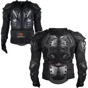 Motorcycle Jacket Full Body Armor, Chest Protection Dirt Bike Gear for Men Motorcycle Gear Motorcycle Armor Motocross MTB Racing Off-Road (Small, Black)