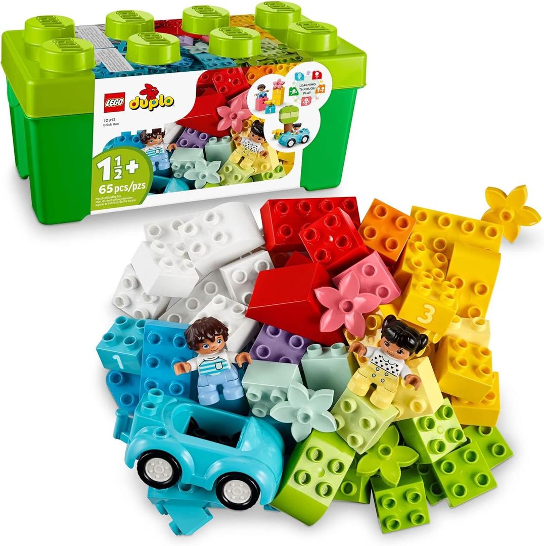 LEGO DUPLO Classic Brick Box Building Blocks - Learning & Educational Toys for Toddlers, Preschool, Ages 1.5+ Years - Develop Fine Motor Skills - Gift for Birthdays - 10913