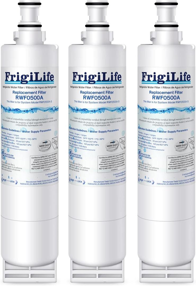 4396508 Replacement for Whirlpool 4396510, EDR5RXD1, NLC240V, PNL240V, 4396508p, 4396547, 4392857, 9010, LC400V, 46-9010, Everydrop Filter 5 Refrigerator Water Filter, 3PACK
