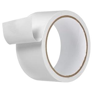 MECCANIXITY RV Awning Repair Tape 2 Inch x 33 Feet, Waterproof Multipurpose Outdoor Repair Patch for Fabric Tarp RV Roof Awning Tent Sail Boat Cover (White)