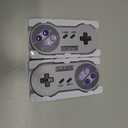 ZAMPAM 2 Pack 2.4GHz Wireless USB Controller Compatible with SNES Games & Nintendo Switch, Retro USB Gamepad for Windows PC, Mac, Linux, Raspberry Pi, RetroPie  Classic Design, Plug & Play