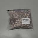 Floerns Women's Leopard Print Asymmetrical Neck Crop Tops Ruched Long Sleeve Tee Shirts (L)