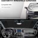 Pigenius Windshield Sunshade for Kia NIRO 2017-2022 (Gen 1 / DE) Hybrid/EV, Reversible Silver/Black