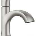 Moen Karis Spot Resist Brushed Nickel One-Handle Single Hole Bathroom Sink Faucet with Optional Deck Plate, 84346SRN