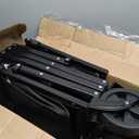 34'' Extra Long Collapsible Wagons Carts Foldable, 360LBS Heavy Duty Folding Beach Wagon Cart with Wheels, Portable Utility Outdoor Wagon for Grocery, Shopping, Garden, Sports, Camping, Black