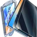 iGluz Privacy PET Screen Protector for Samsung Galaxy S25 Edge 6.7" (2 Pack),Ultra-Thin Flexible Film with 0.02s Sensitive Fingerprint Unlock,Easy-Install Alignment Tray,Case-Friendly & Shatter-Proof