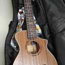 Electric Ukelele Concert Ukulele Acoustic Electric Uke with Equalizer 23 inch ukulele for adults Beginner with Starter Ukele Kit Include Ukulele Case Tuner Strap String Picks Clean Cloth