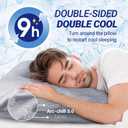 Fittia Body Cooling Pillow Cases for Hot Sleepers, 20x54 Inches, Breathable Body Cooling Pillow Covers with Hidden Zipper, Both Sides Q-Max>0.45, Ideal for Night Sweats, Grey
