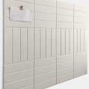 Felt Bulletin Board Tiles | Modern Cork Board Alternative | Large Cork Boards for Walls | Aesthetic Felt Wall Panels for Office & Home Decor | Pinboard & Photo Board (12-Pack) | Beige