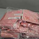 GSM Brands Popcorn Containers Boxes (100 Pack) - Striped White and Red Paper - for Home Movie Theater