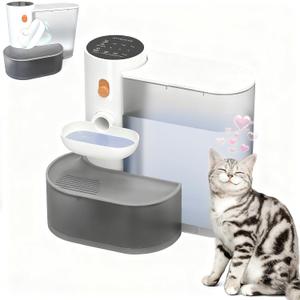 Cat Water Fountain - 3000ml Automatic Pet Drinking Fountain for Cats and Dogs, Ultra Quiet Pump, Water Level Window, No Filter Needed