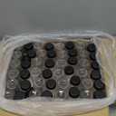 48 Pack Empty PET Plastic Juice Bottles 8 OZ Clear Disposable Bulk Plastic Bottles for Liquids with Black Tamper Evident Caps (8 OZ, Black)