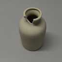 Beige Small Ceramic Vase, Dry Flower Vases Minimalism Style for Modern Table Shelf Home Decor, Fit for Fireplace Bedroom Kitchen Living Room Centerpieces Office Desk Best Decoration(S Beige)