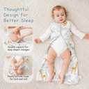 Looxii Baby Sleep Sack 0.5 TOG, 100% Cotton 3 Pack Wearable Blanket Baby Sleep Bag for Newborn Infant, 2-Way Zipper Lightweight Toddler Sleeping Sack 6-12 Months