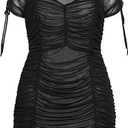 City Chic Dress Falcon Black/Nude XXS