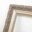 Silver 24x36 Frame for Stretched Canvas Painting Board, 2.4 Wide Baroque Wood Ornate Picture Frame For Home Staircase Hallway Fireplace Decoration (Empty Frame, No Glass Cover&Backboard)