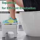 Kzeirm Toilet Stool, Poop Step Stool for Bathroom, Toilet Foot Pooping Stool for Adults, Portable Travel Squat Bench for Feet, Banco para Bao Toilet Leg Raiser
