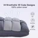 YOUR MOON Soft Pillows for Sleeping, Support Bed Pillows, Fluffy Down Alternative Pillow, Luxury Hotel Gel Pillows for Side Sleeping Queen Size (Gray)