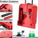 2 Packs Power Wheel Adapter for Milwaukee M18 Battery Adapter 18V Power Wheel Battery Converter with Fuse & Switch & Wire Terminals 12AWG Wire for DIY Ride On Truck and Rc Toys