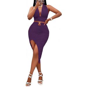 Womens 2 Piece Outfits Sexy Club Outwear Night Out Crop Top and Bodycon Skirt Set Dresses, Size: Small