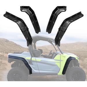 XXL Wider Fender Flares Compatible with 2021-2025 Yamaha Wolverine RMAX2 1000 Accessories Front & Rear Yamaha RMAX 2 1000 2-Seater Extended Mud Guards Mud Flaps Extension