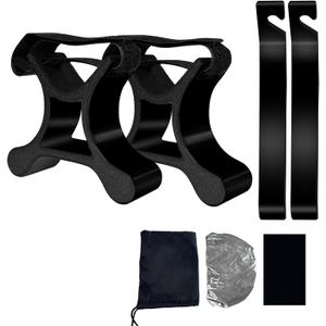 2 x MOOYIYAN Portable Repair Stand,For Bicycles,eBikes,Compatible w All Electric Bikeswith Maintenance Bracket,Pry Bar,Cushion Cover, Black,Carrying Case,Absorbent Cloth,Waterproof Seat Cover