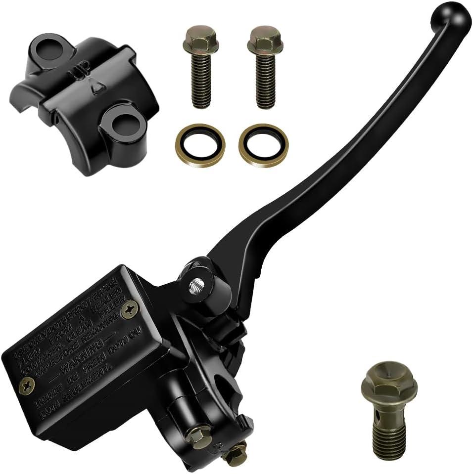 HIAORS 7/8" Brake Master Cylinder Handle Compatible with Recon 250 TRX250 TRX350 TRX400FW TRX400EX Fourtrax 300 Foreman 400 450 Rancher 350 CB550 LTZ400 IT200 ATV Quad 4 Wheeler Pit Dirt Bike Parts
