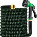 Garden Hose 150 ft, 2026 No Kink Expandable Water Hose 150ft with 10 Function Nozzle, Solid Metal Fittings, Durable Outer Fabric, Lightweight, Flexible, Leak-proof, Stretchy for Watering, Car Washing