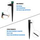 Anti-Drop Drip Irrigation Emitters for 1/4" Drip Tubing,5.5" Stake with Adjustable Automatic Irrigation Drippers for (4-7mm) Garden Watering System. (50pcs-360 Degree Drip)