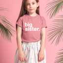 Big Sister Shirt Outfit Announcement Toddler Sibling Reveal to be 18 Months 2t 3t (Youth S(8), Mauve)