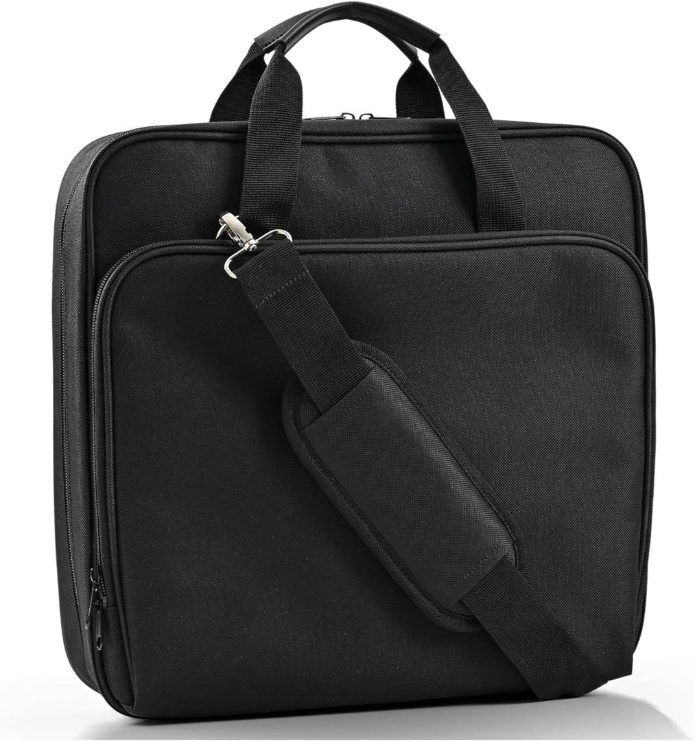 Zipper Binder with Strap - 2 Inch 3-Ring Trapper Keeper Binder - 500-Sheet Capacity - Multi-Pocket Organizer Binder for School and Office (Black)