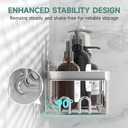 Veken Shower Caddy 6-Pack, Family Choice Award Winner, Large Wall Mounted Shower Rack, Bathroom Shelves Over Toilet, Organizer Storage Accessories with Soap Dish & Toothbrush Holder, Silver
