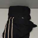 ETCYY NEW Womens Elegant Lounge Sets Knitted Sweatsuit Sets 2 Piece Outfits with Sweater Tops and Wide Leg Sweatpants (Large, Striped-black)