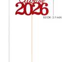 4 x 10 PCS Graduation Class Centerpieces Red Class of 2026 Graduation Centerpieces, 2026 Centerpieces for Tables Cake Toppers