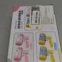 2 Bubble with 2 Bottles Refill Solution for Kids, 40-Hole Light Up Bubble Machine for Toddlers 1-3, Bubble Blaster Maker, Party Favors Toys for Boys Girls 4-8 Birthday Gifts