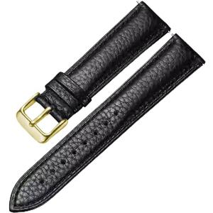 Genuine Leather Watch Band Hand-Stitched Texture Padded Italian Leather Strap Quick Release