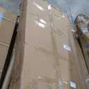 47 inch Round Dining Table for 4, Kitchen Table Dinner Table with 2-Layer Storage Shelf and Wood Slide Door for Home Dining Room Living Room (Natural)